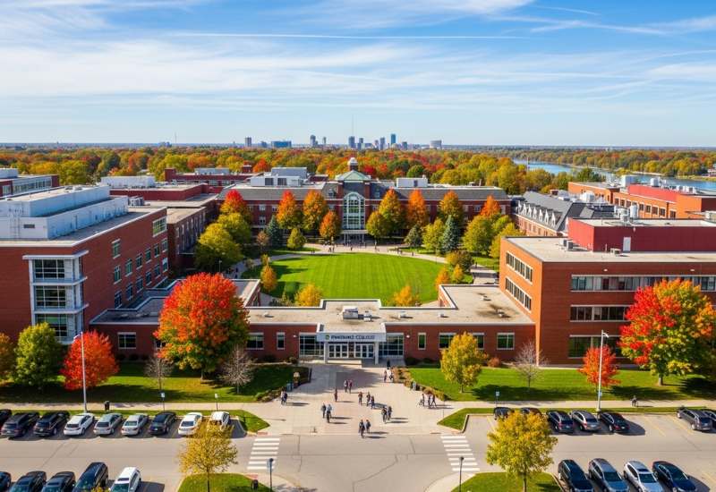 Khuôn viên Fanshawe College tại London, Ontario, một lựa chọn trường cao đẳng Canada chi phí tốt
