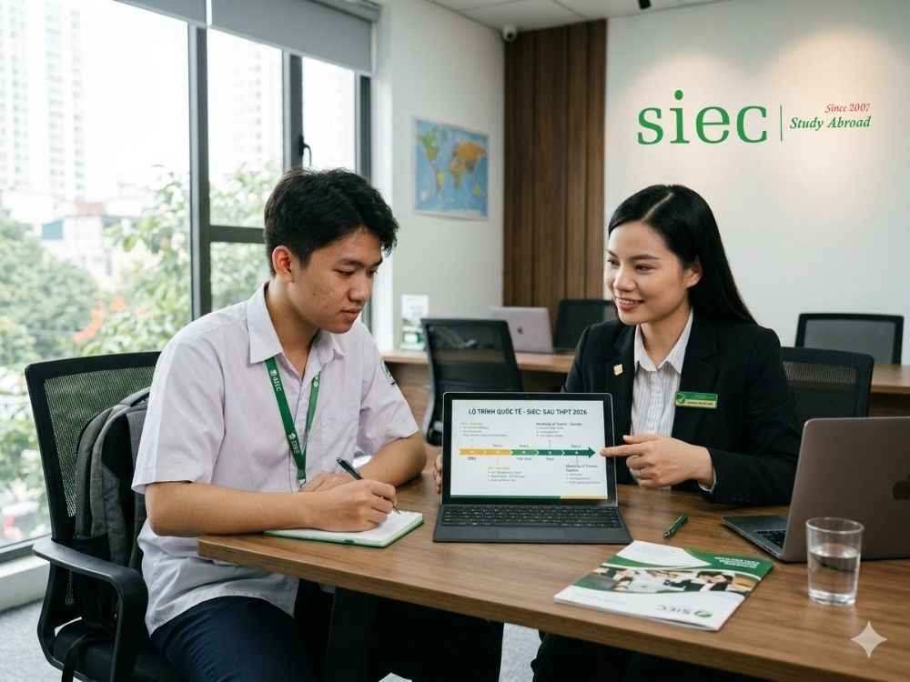 SIEC experts consulting a student on 2026 study abroad plans