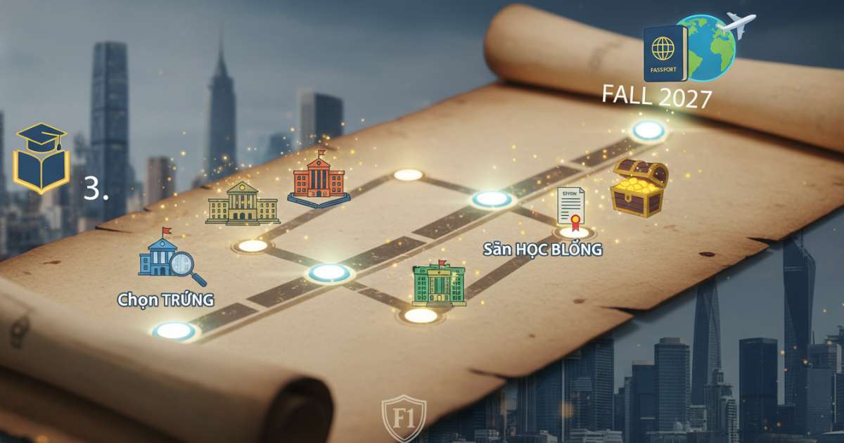 3. Lộ trình chọn trường và săn học bổng Fall 2027 cho du học f1