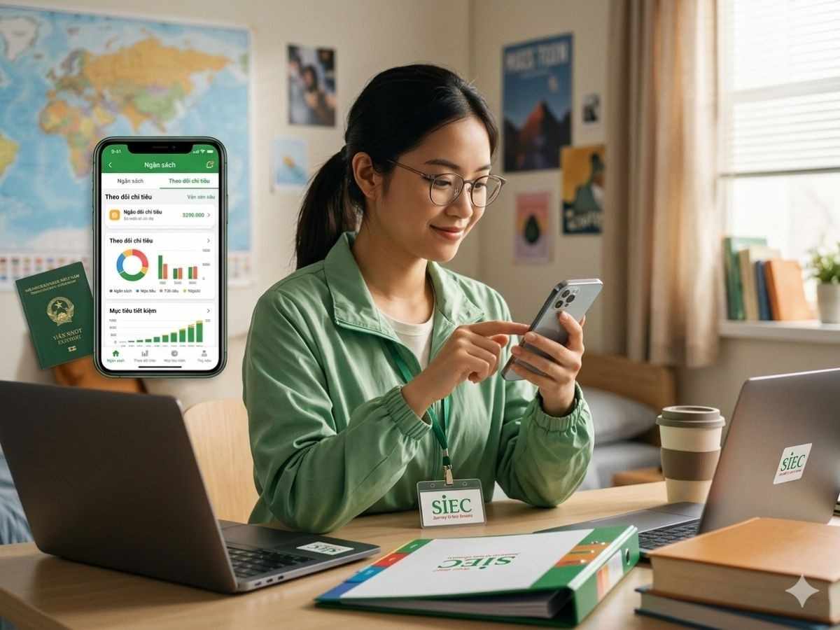 International student using essential apps for international students 2026 to manage finances effectively.