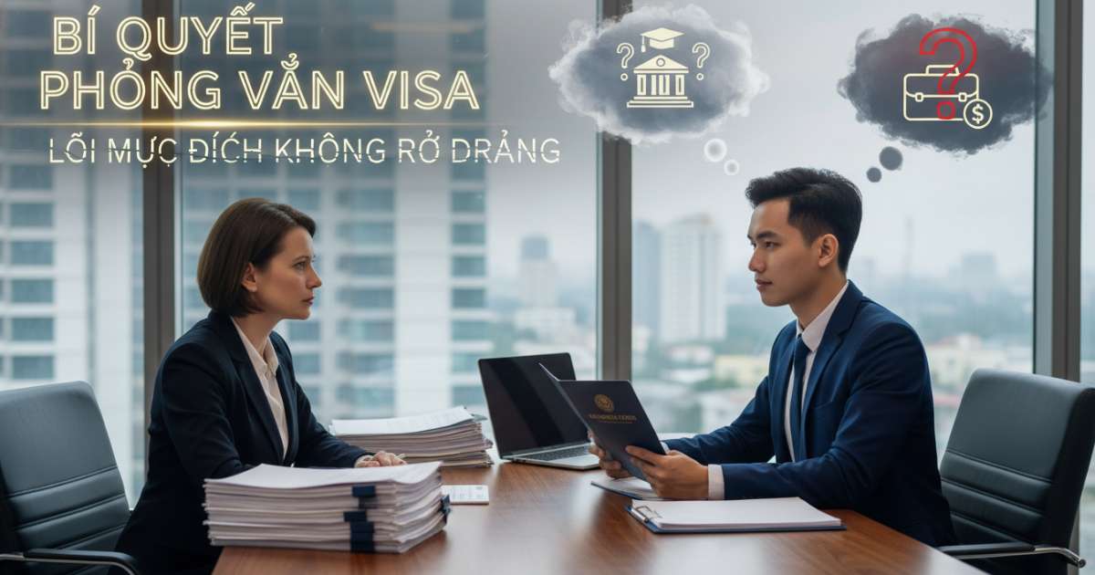 Bí quyết phỏng vấn visa và lỗi mục đích không rõ ràng