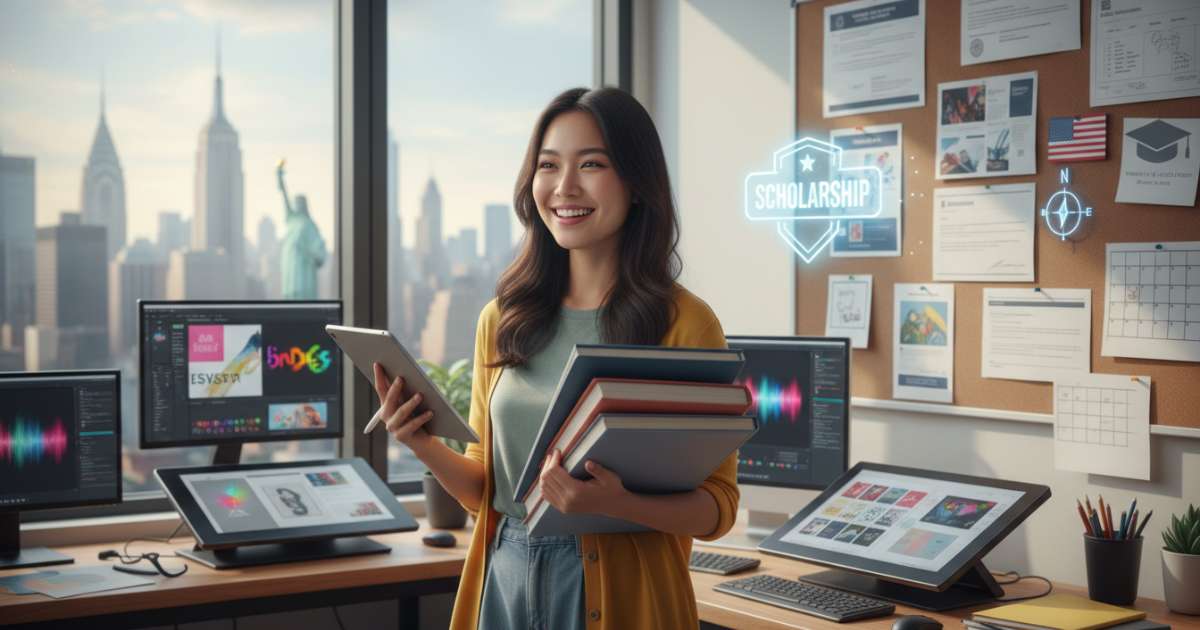 Bí quyết săn học bổng du học mỹ ngành thiết kế đồ họa kỳ Fall 2027