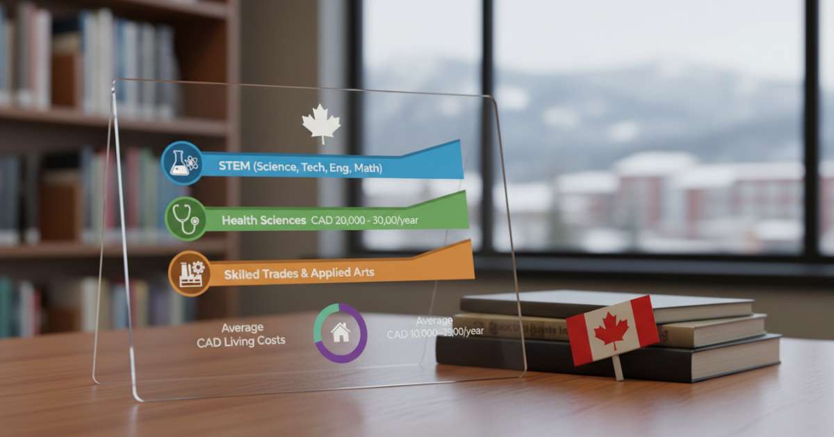 Chi tiết du học canada học phí theo các nhóm ngành ưu tiên
