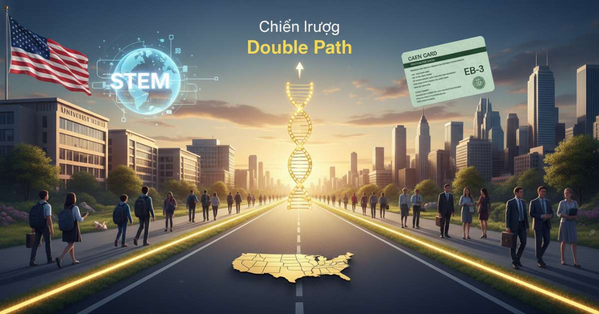Chiến lược Double Path kết hợp du học mỹ ngành stem và định cư EB-3