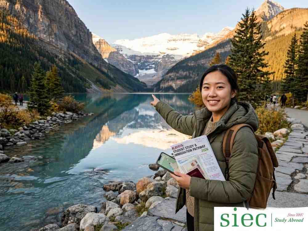 Sinh viên quốc tế thảo luận về lộ trình du học Canada 2026 tại miền Tây