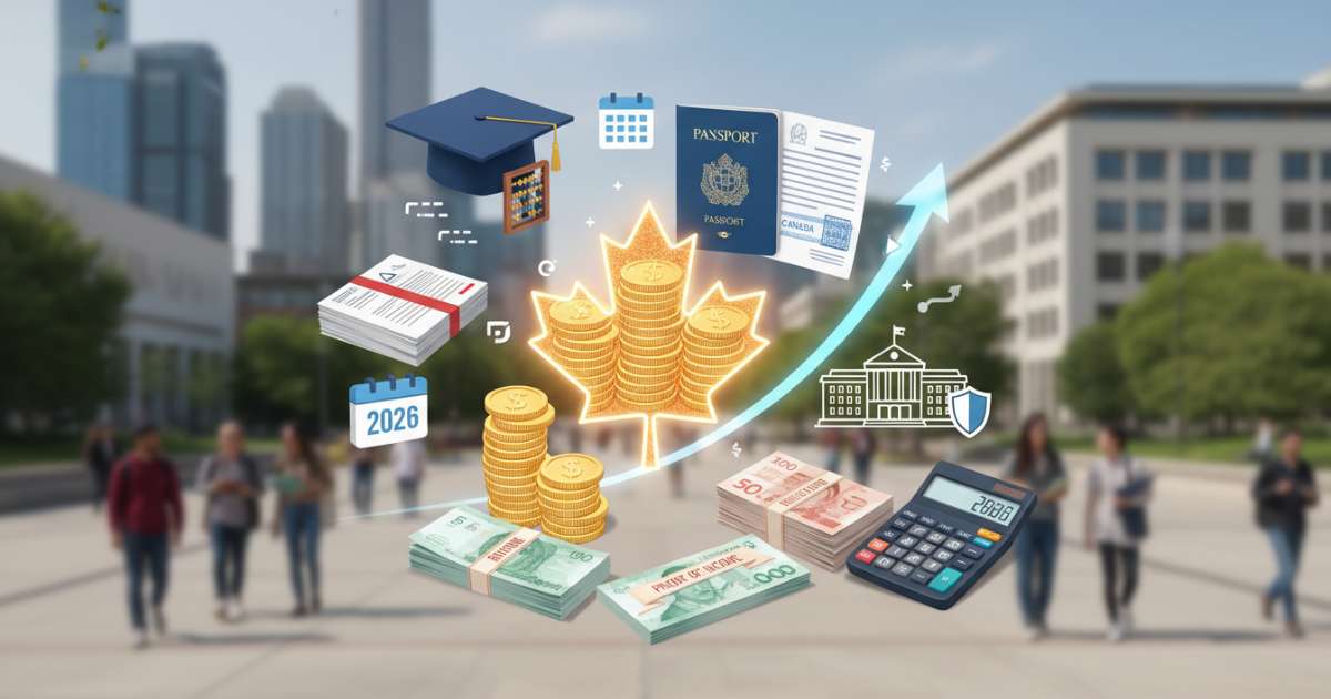 Du học Canada điều kiện tài chính và chứng minh thu nhập năm 2026