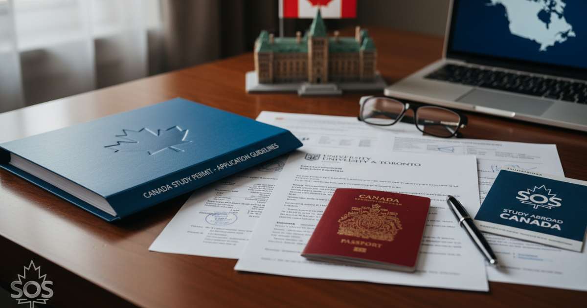 Điều kiện hồ sơ và quy định về Study Permit khi du học canada sos