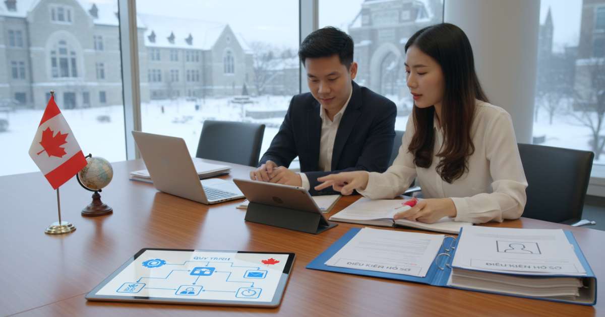 Điều kiện hồ sơ và quy trình xin Study Permit mới nhất