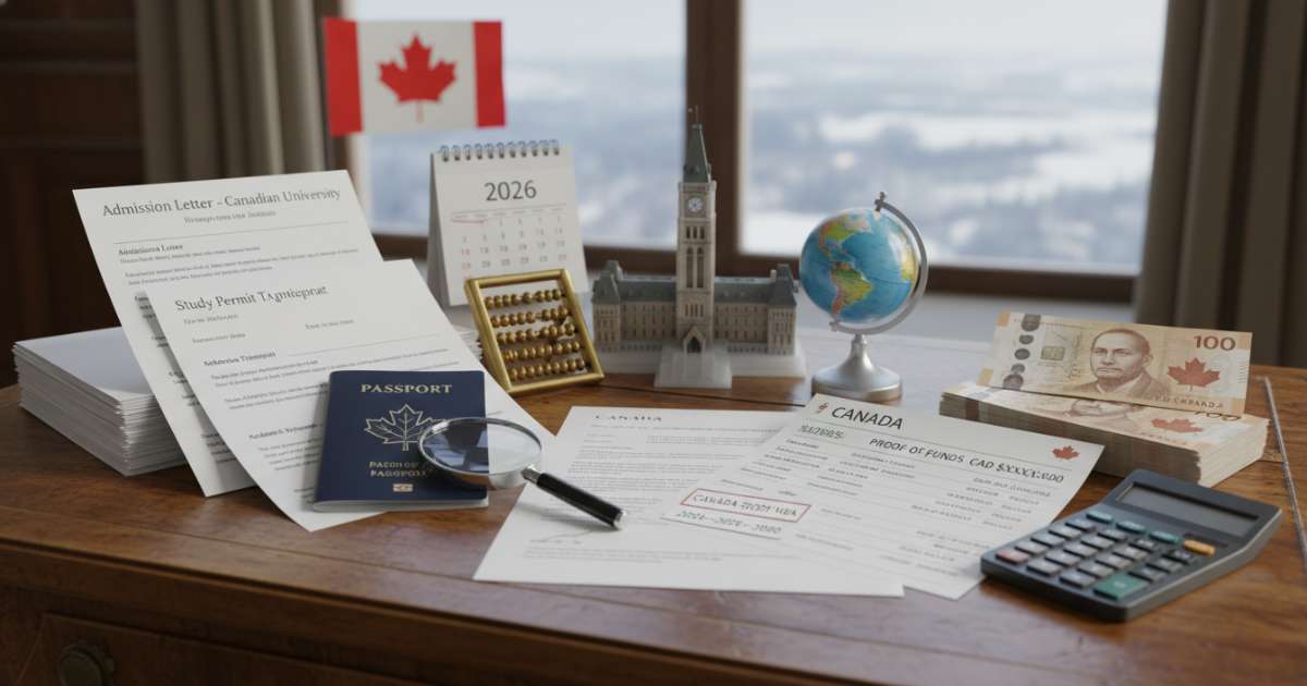 Điều kiện hồ sơ và yêu cầu tài chính du học Canada 2026
