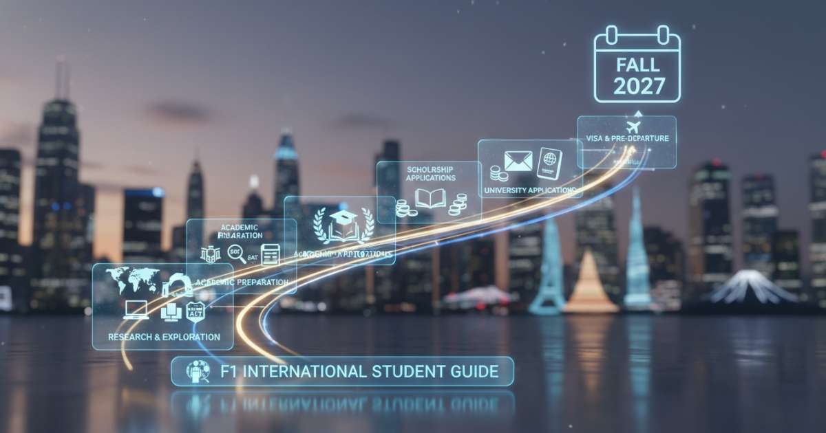 Lộ trình chọn trường và săn học bổng Fall 2027 cho du học f1