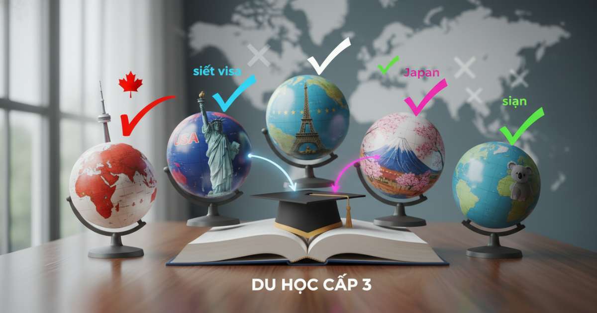 Phân tích 5 quốc gia trọng điểm cho du học cấp 3 sau giai đoạn siết visa