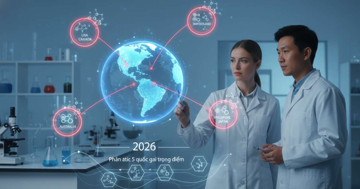 Phân tích 5 quốc gia trọng điểm cho du học dược năm 2026