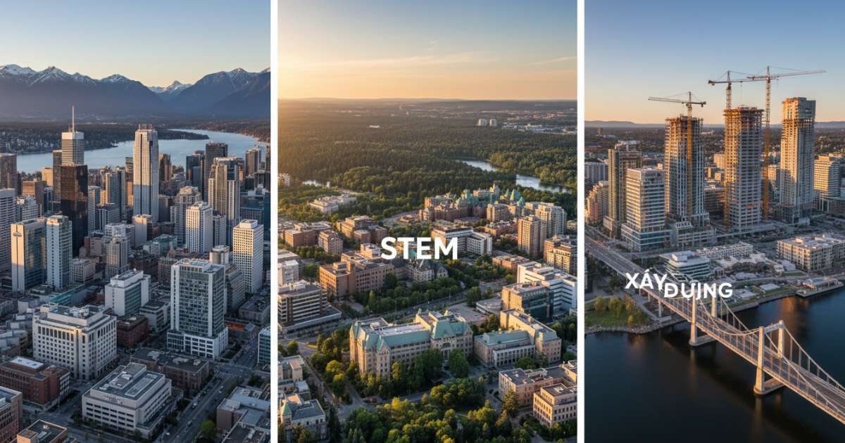 Phân tích du học canada ở bang nào phù hợp với ngành Y tế STEM và Xây dựng