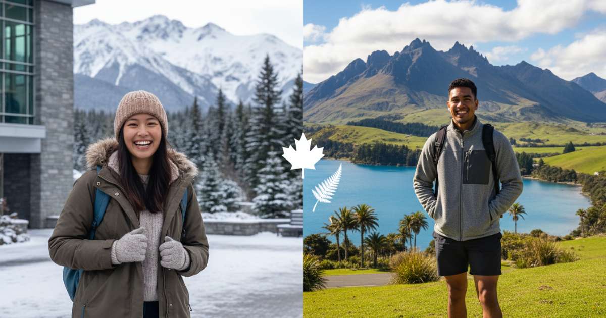 so sánh du học canada và new zealand