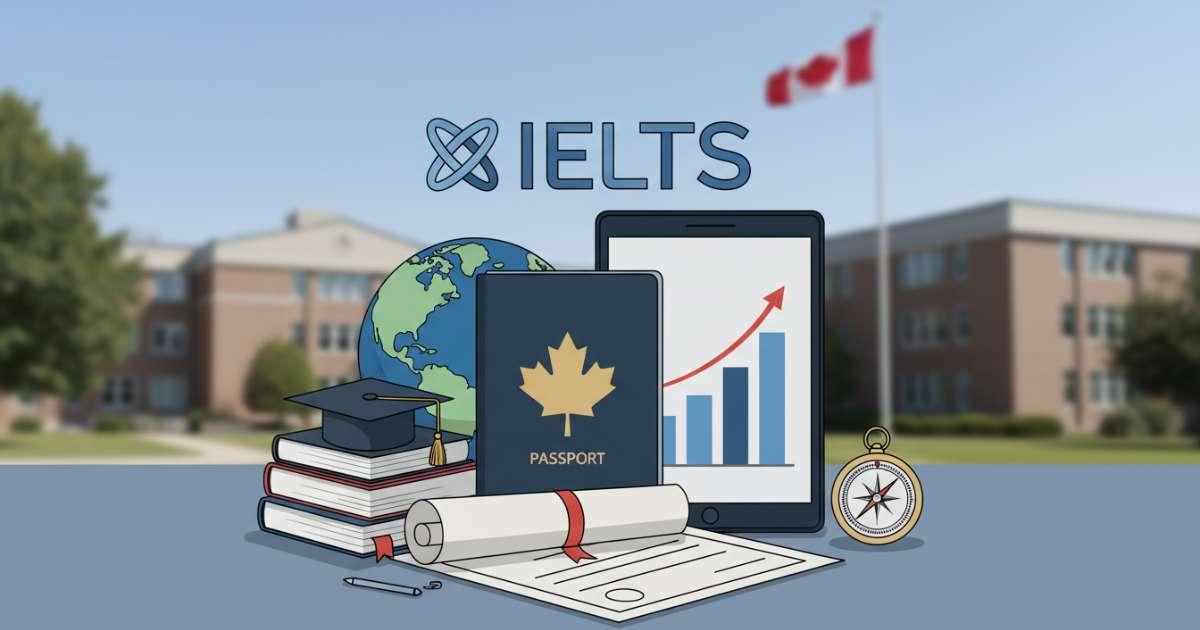 yêu cầu ielts du học canada