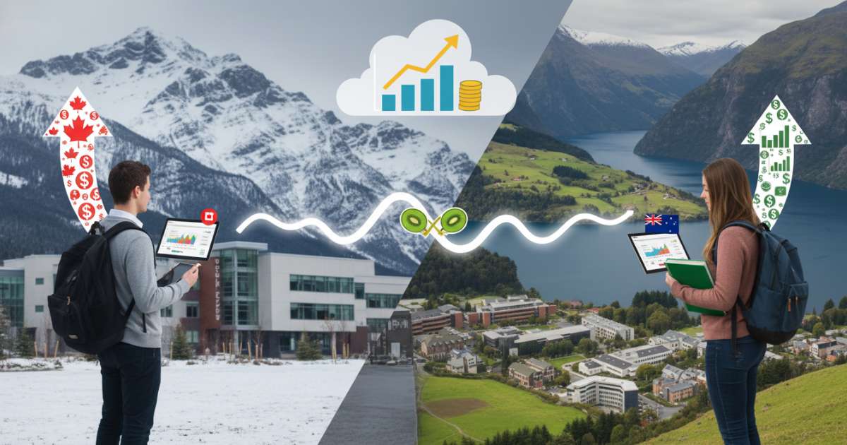 Yêu cầu tài chính mới khi du học canada hay new zealand