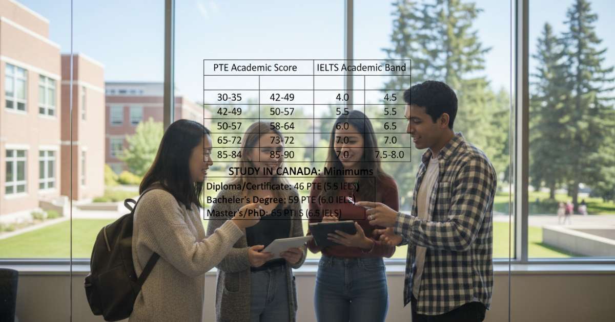 Bảng quy đổi pte sang ielts tương đương cho du học sinh