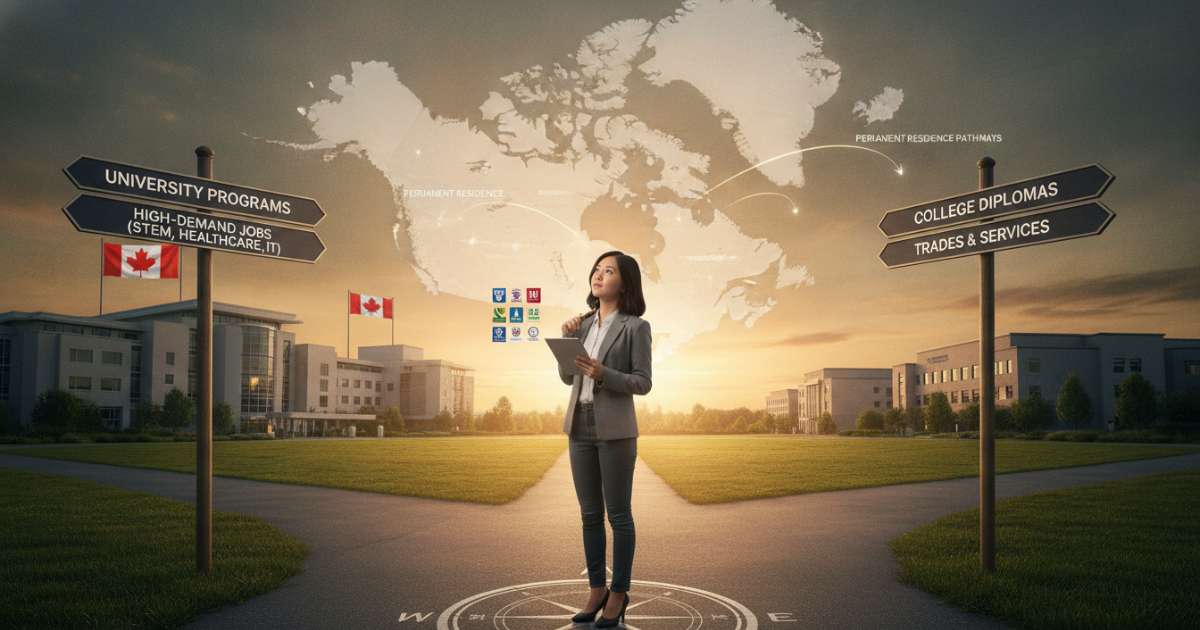 How to choose a major and school to optimize the opportunity to immigrate to Canada