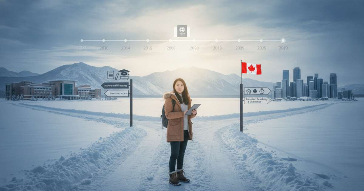Choosing majors to optimize Canada citizenship timeline