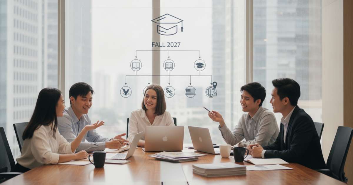 Chiến lược săn học bổng Fall 2027 cùng agency du học mỹ