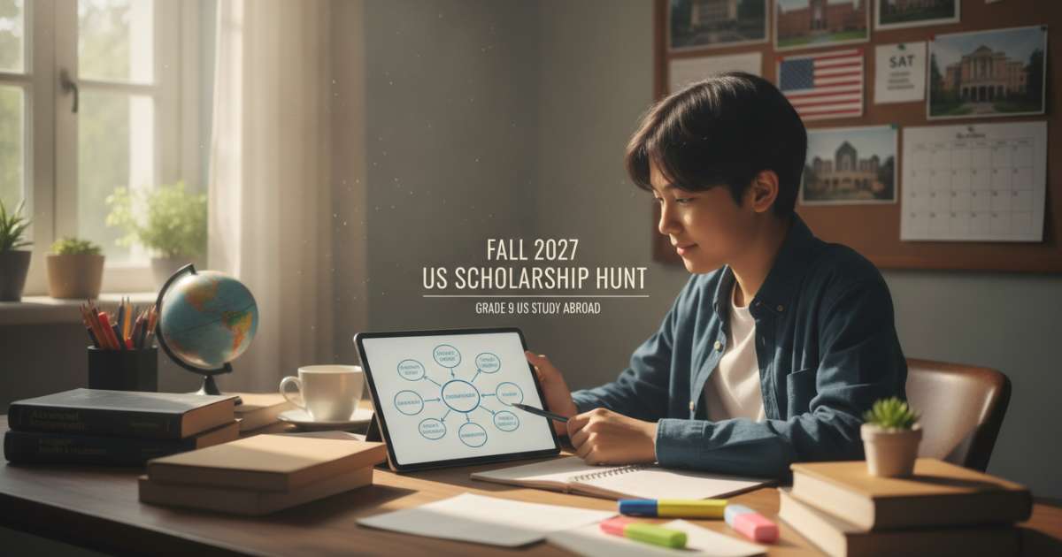 Chiến lược săn học bổng Fall 2027 khi đi du học Mỹ lớp 9