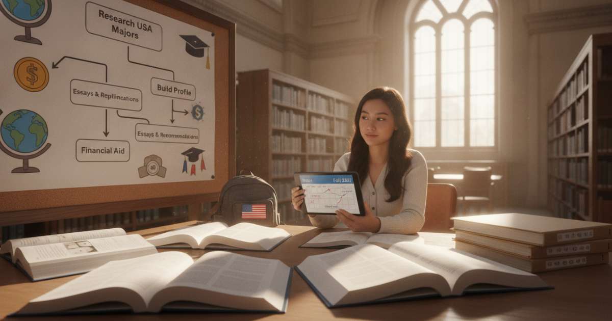 Chiến lược săn học bổng Fall 2027 và chuẩn bị hồ sơ du học mỹ nên học ngành gì
