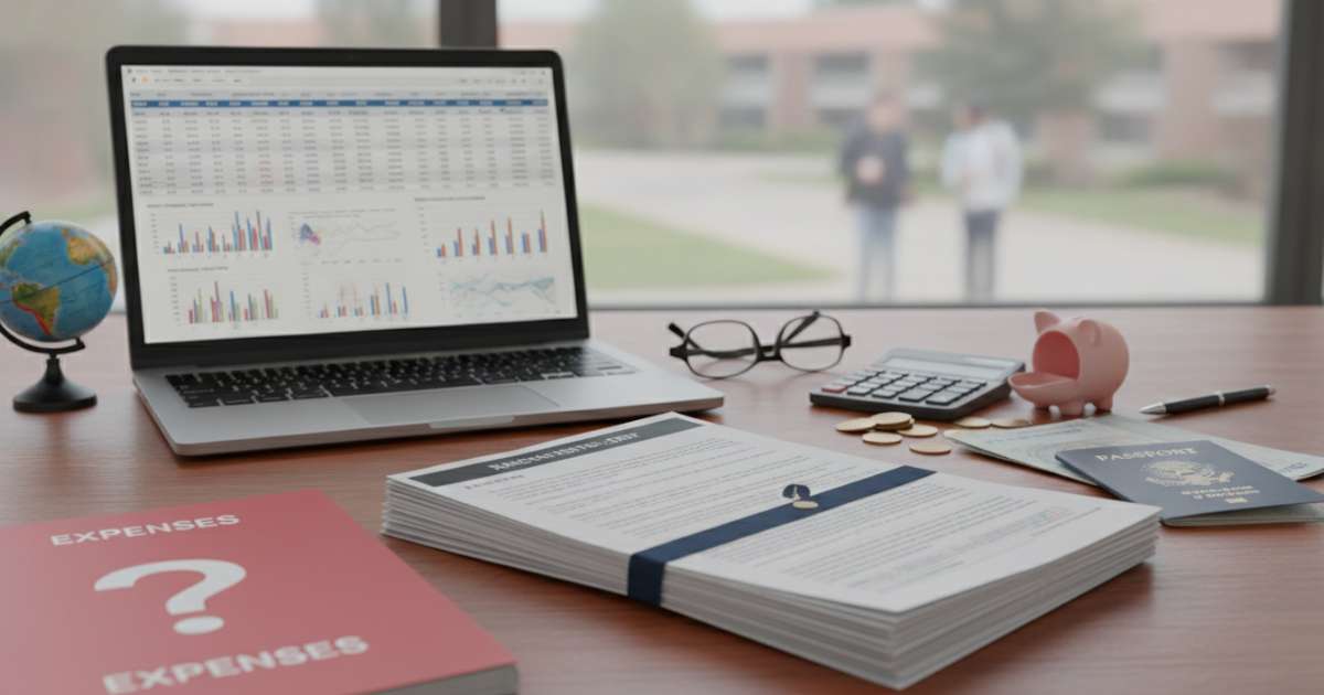 Financial records and notes on incidental costs