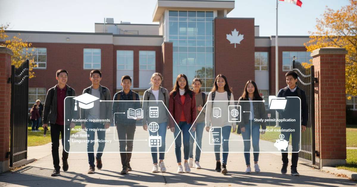 Điều kiện du học canada bậc trung học phổ thông và những thủ tục cần thiết