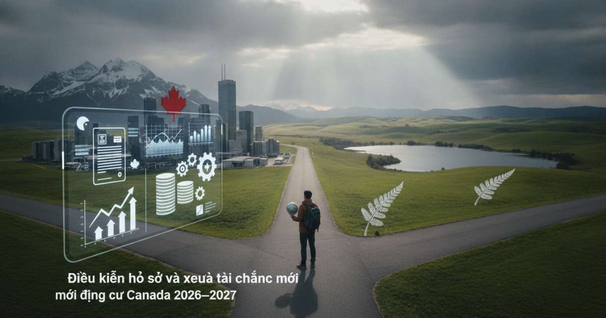 Điều kiện hồ sơ và yêu cầu tài chính mới định cư Canada 2026–2027