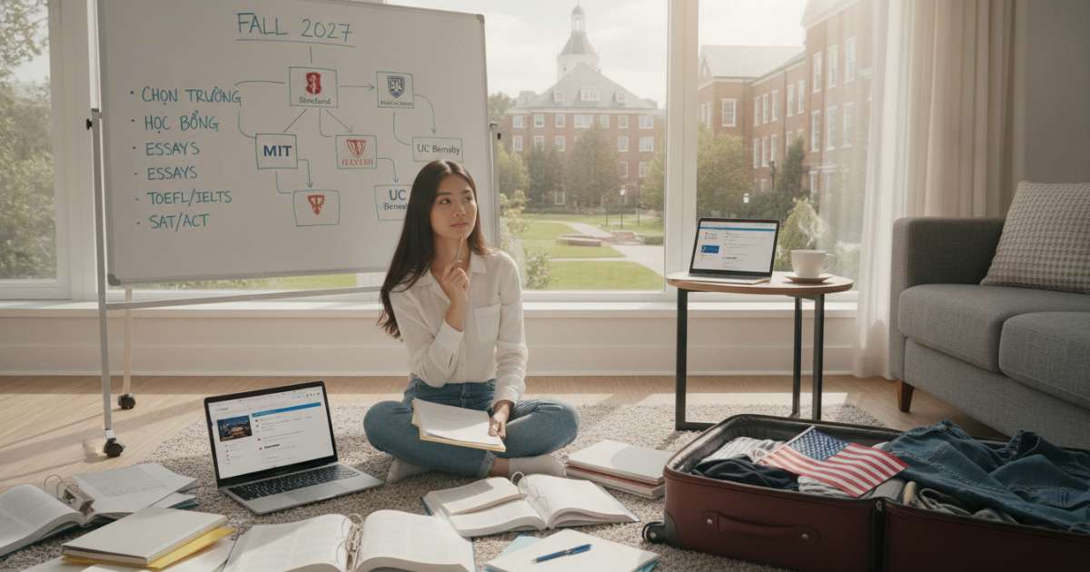 Kinh nghiệm chọn trường và săn học bổng du học ở mỹ kỳ Fall 2027
