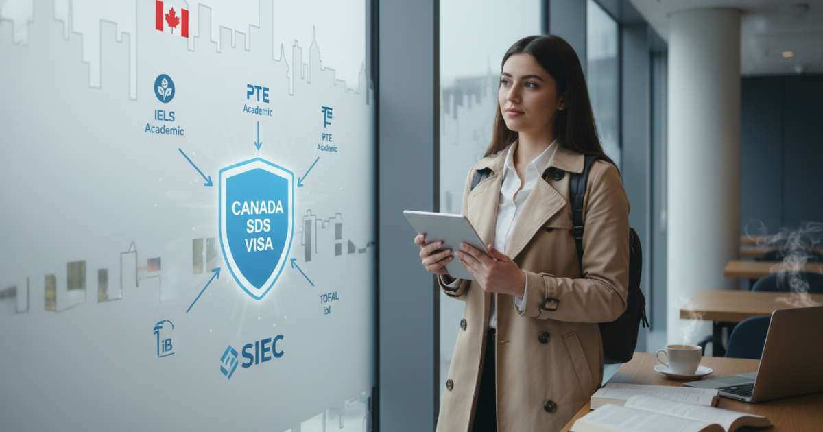 Lựa chọn chứng chỉ phù hợp khi du học canada cần bằng tiếng anh gì để tối ưu hóa tỷ lệ đậu visa SDS tại SIEC
