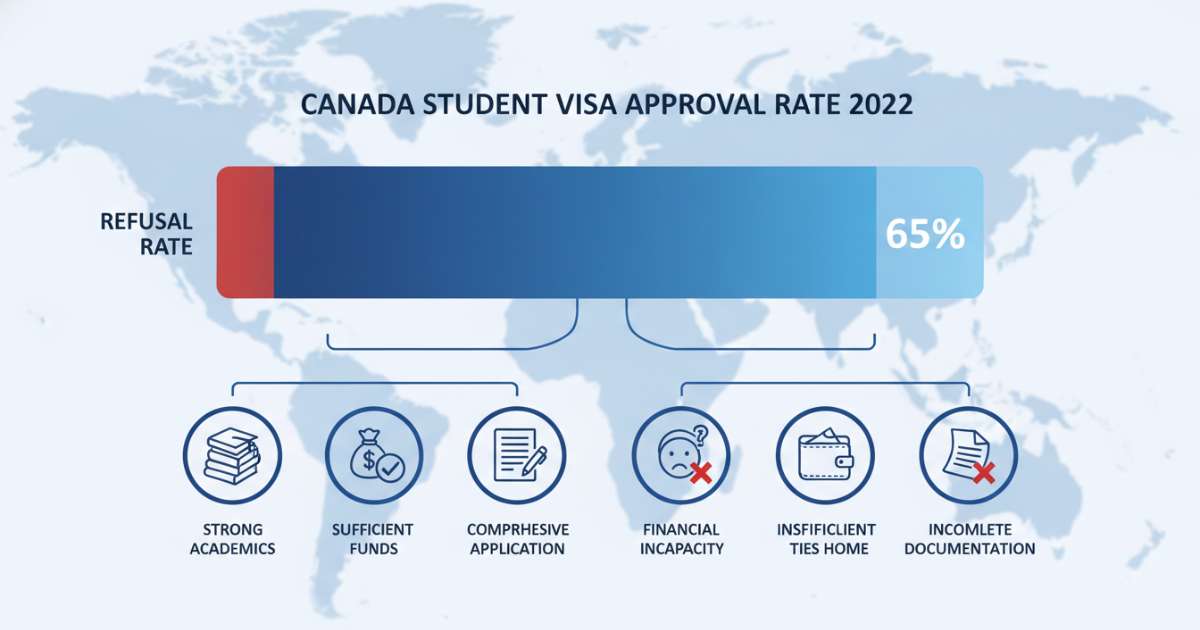 Phân tích tỷ lệ đậu visa du học canada 2022 và nguyên nhân