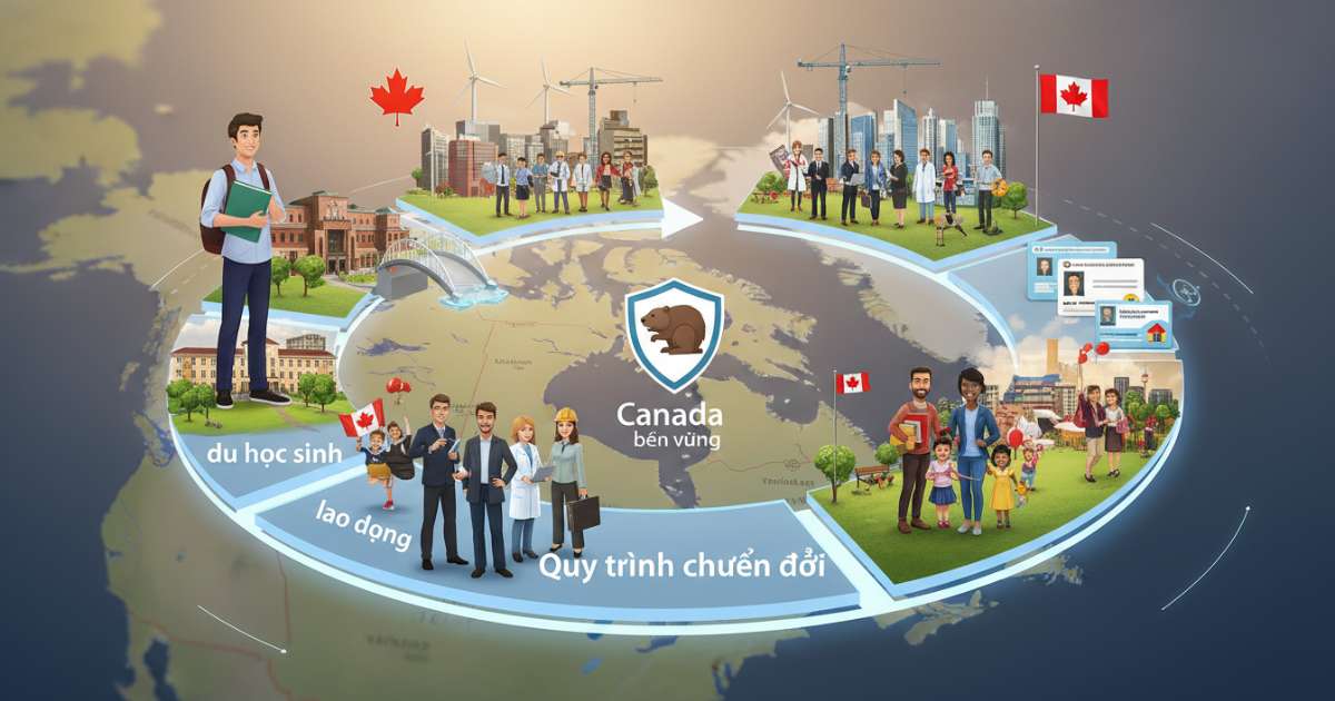 Quy trình chuyển đổi từ du học sinh sang lao động định cư canada bền vững