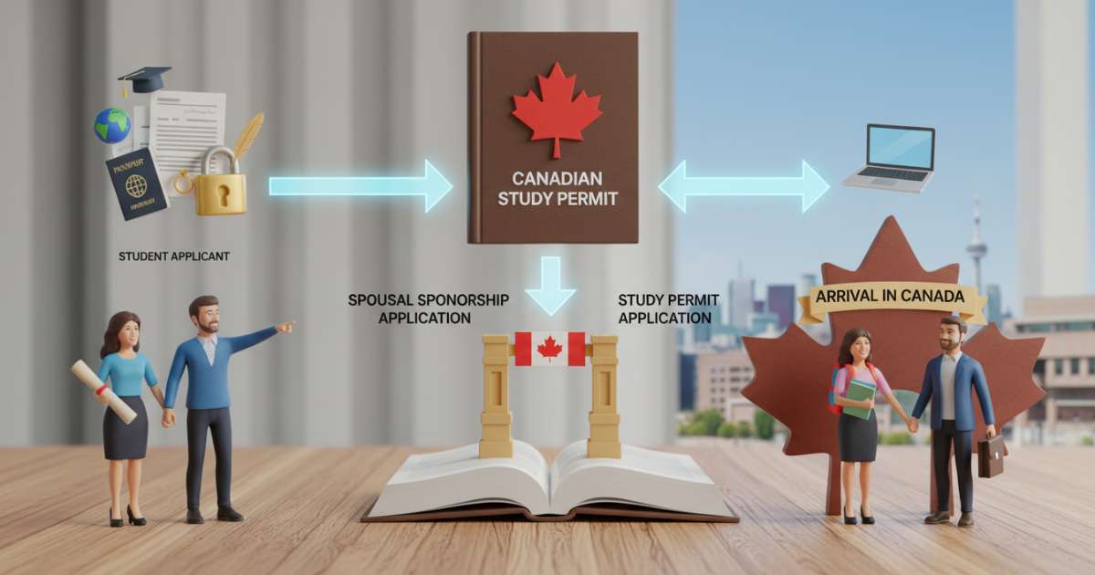 Quy trình thực hiện hồ sơ du học canada bảo lãnh vợ chồng đi cùng