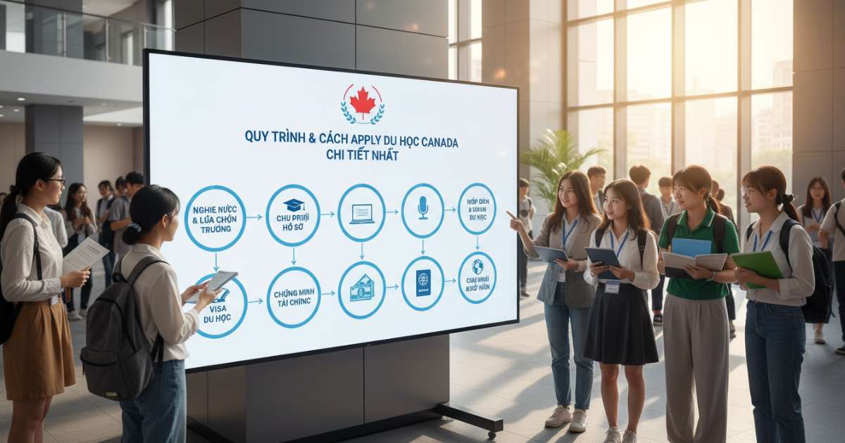 Quy trình và cách apply du học canada chi tiết nhất