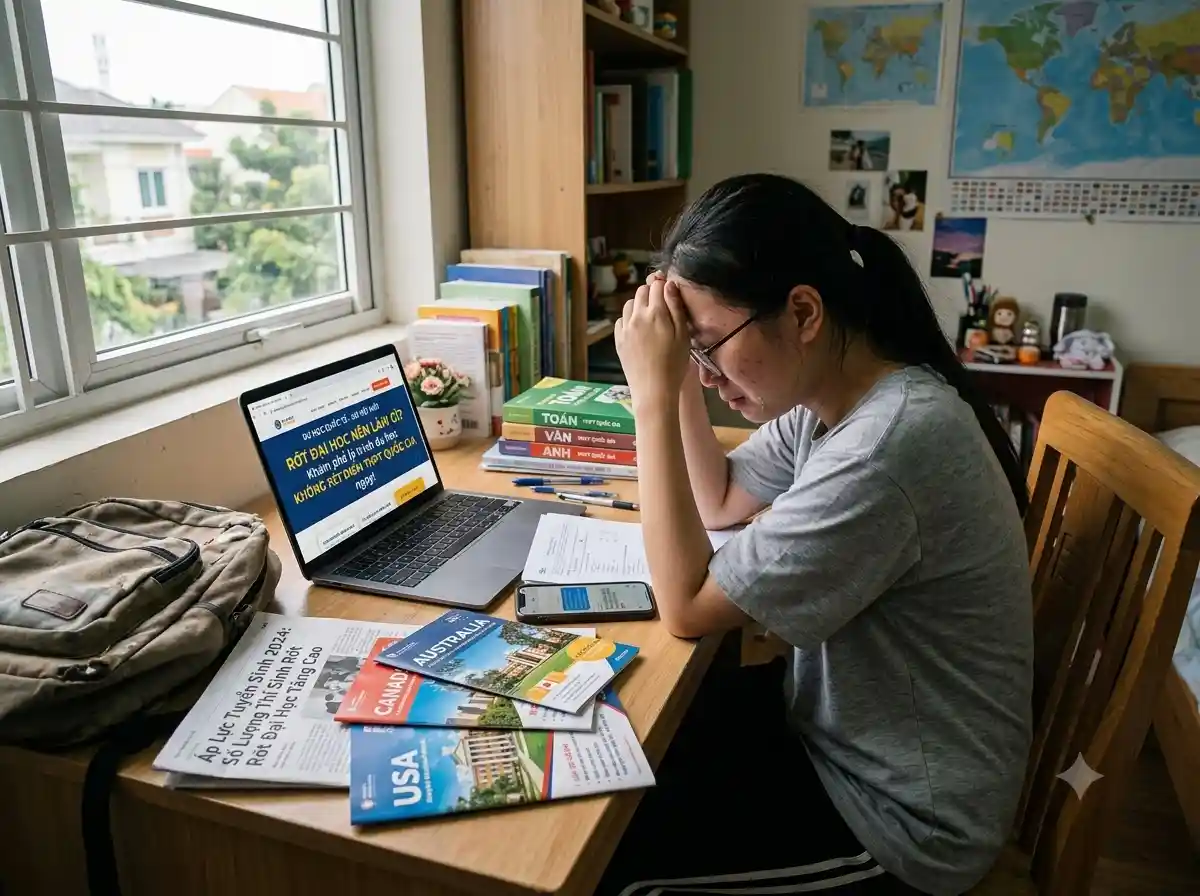 Rớt đại học nên làm gì? Giải pháp du học không xét điểm THPT giúp giải tỏa tâm lý học sinh