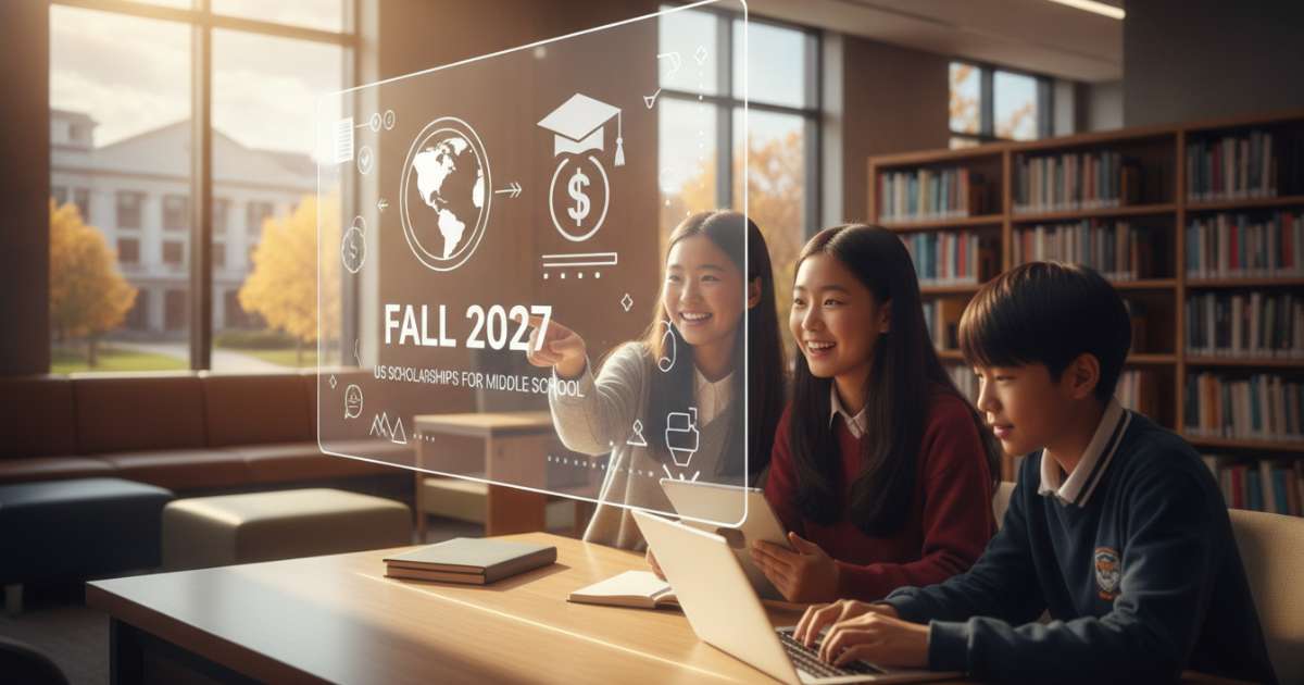 Hunting for scholarships for Middle school in USA for Fall 2027