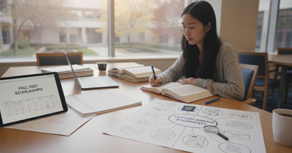 Săn học bổng Fall 2027 và câu hỏi du học mỹ cần giấy tờ gì