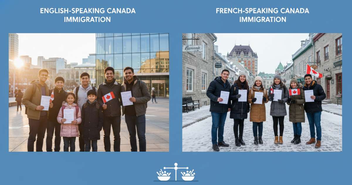 So sánh lợi ích giữa tiếng anh định cư canada và định cư canada tiếng pháp