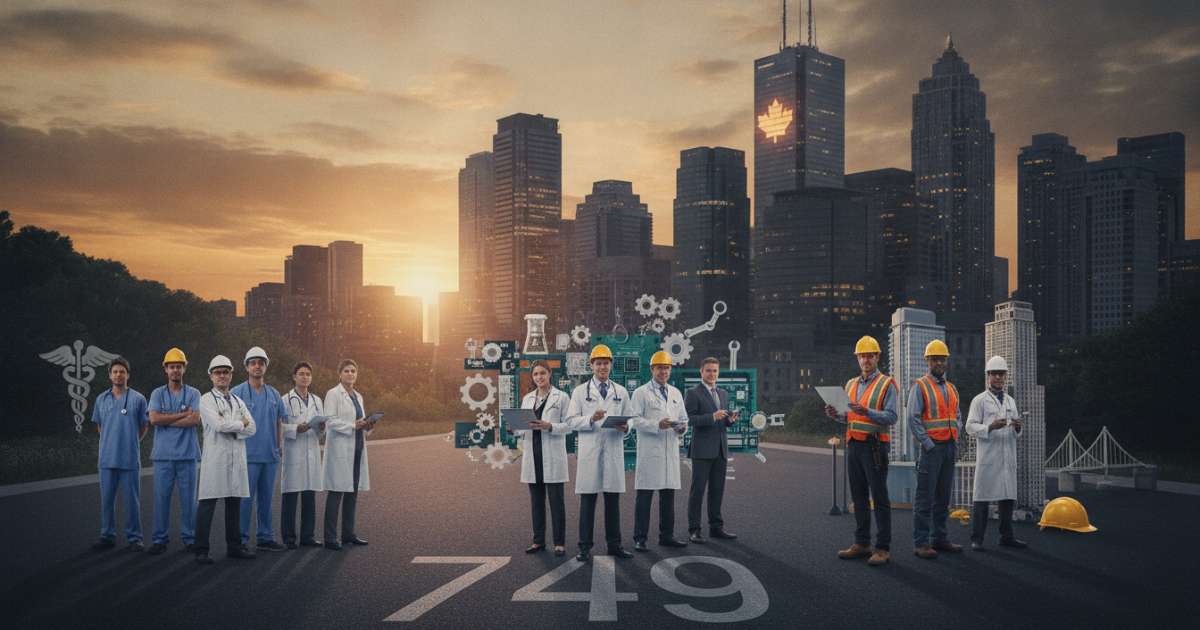 Ưu tiên nhóm ngành Y tế, STEM và Xây dựng để định cư canada 749 thành công