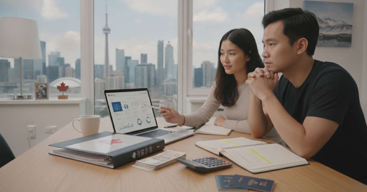 Financial requirements and part-time work regulations when researching how to settle in Canada
