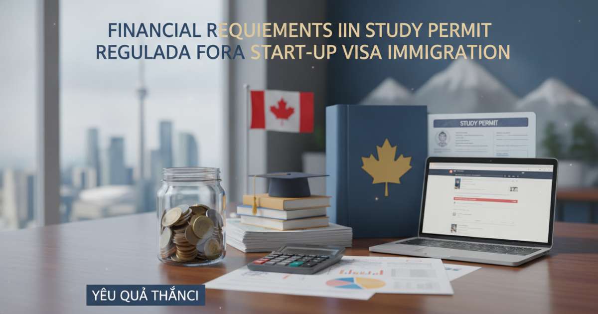 Yêu cầu tài chính và quy định Study Permit khi định cư canada diện khởi nghiệp