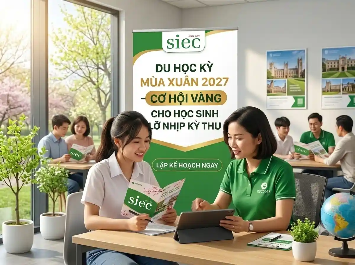 Du học kỳ mùa xuân 2027 - Cơ hội vàng cho học sinh lỡ nhịp kỳ thu