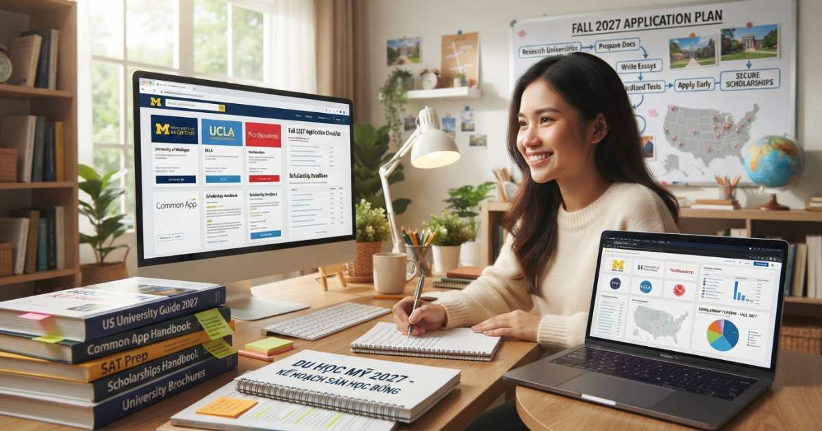 Cách chọn trường và săn học bổng Fall 2027 để việc du học mỹ dễ không còn là áp lực