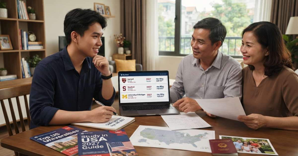 Chiến lược chọn trường và săn học bổng Fall 2027 cho du học sinh
