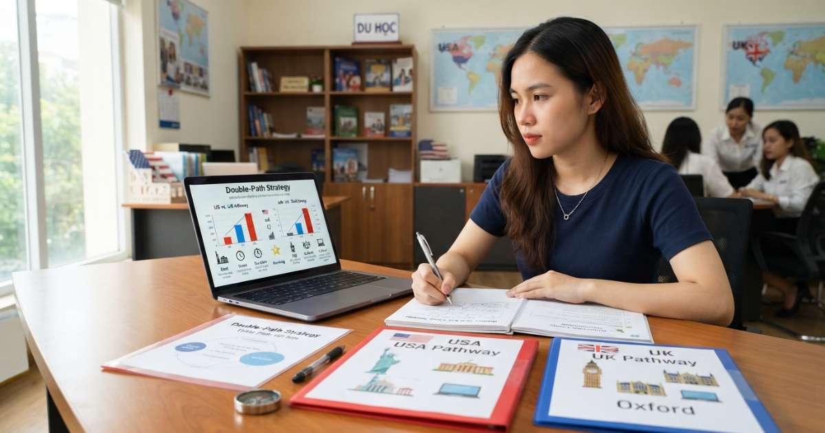 Chiến lược Double-Path giúp xác định du học mỹ hay anh tốt hơn
