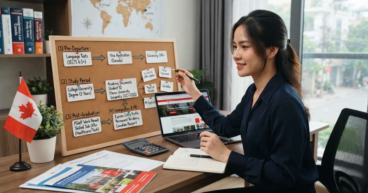 Lộ trình du học định cư và yêu cầu tài chính mới